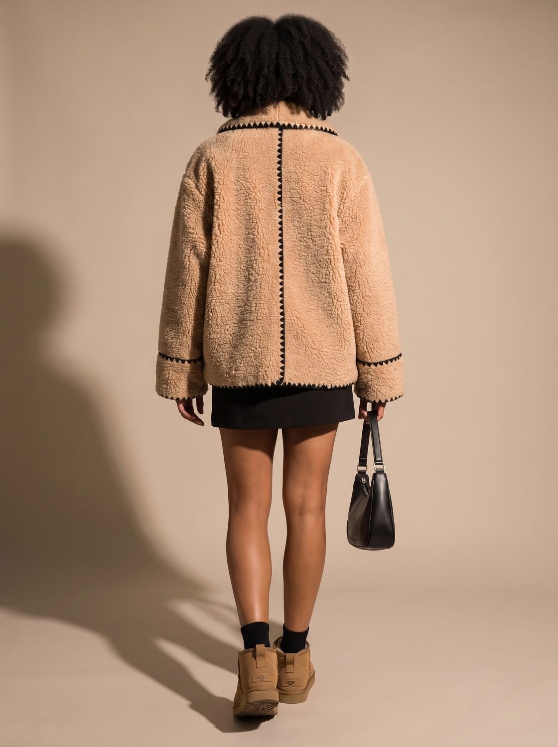 Madison | Manteau en fausse fourrure en teddy pour femmes avec détails en revers
