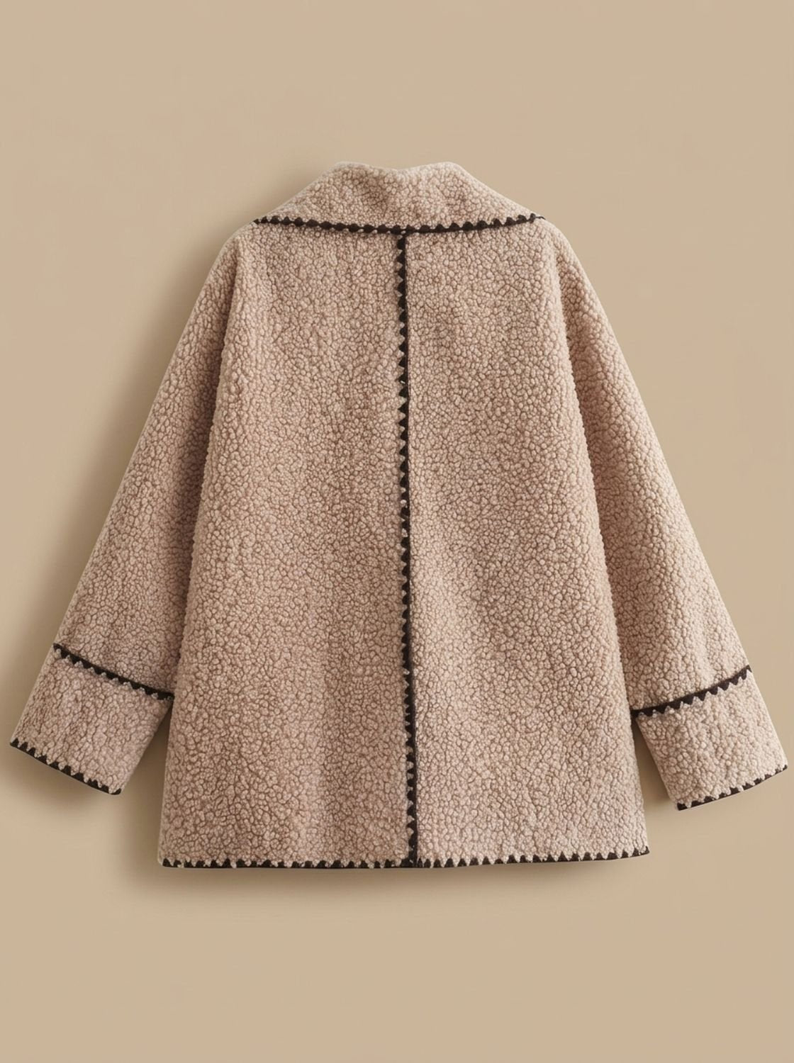 Madison | Manteau en fausse fourrure en teddy pour femmes avec détails en revers
