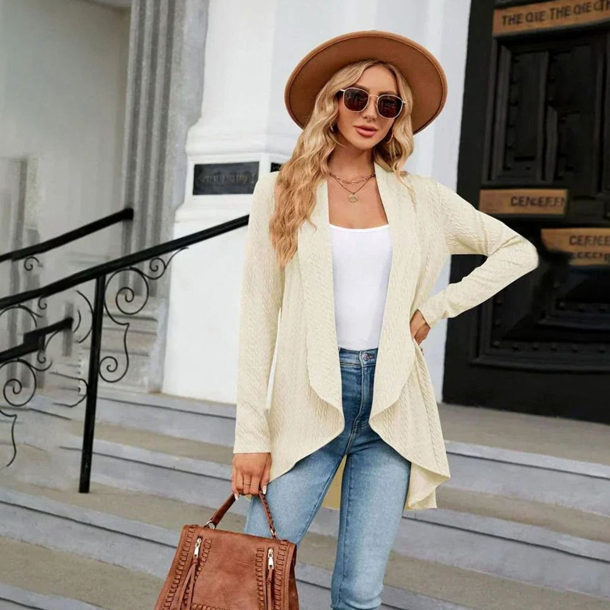 Karen - Gilet Asymétrique en Tricot Stylé
