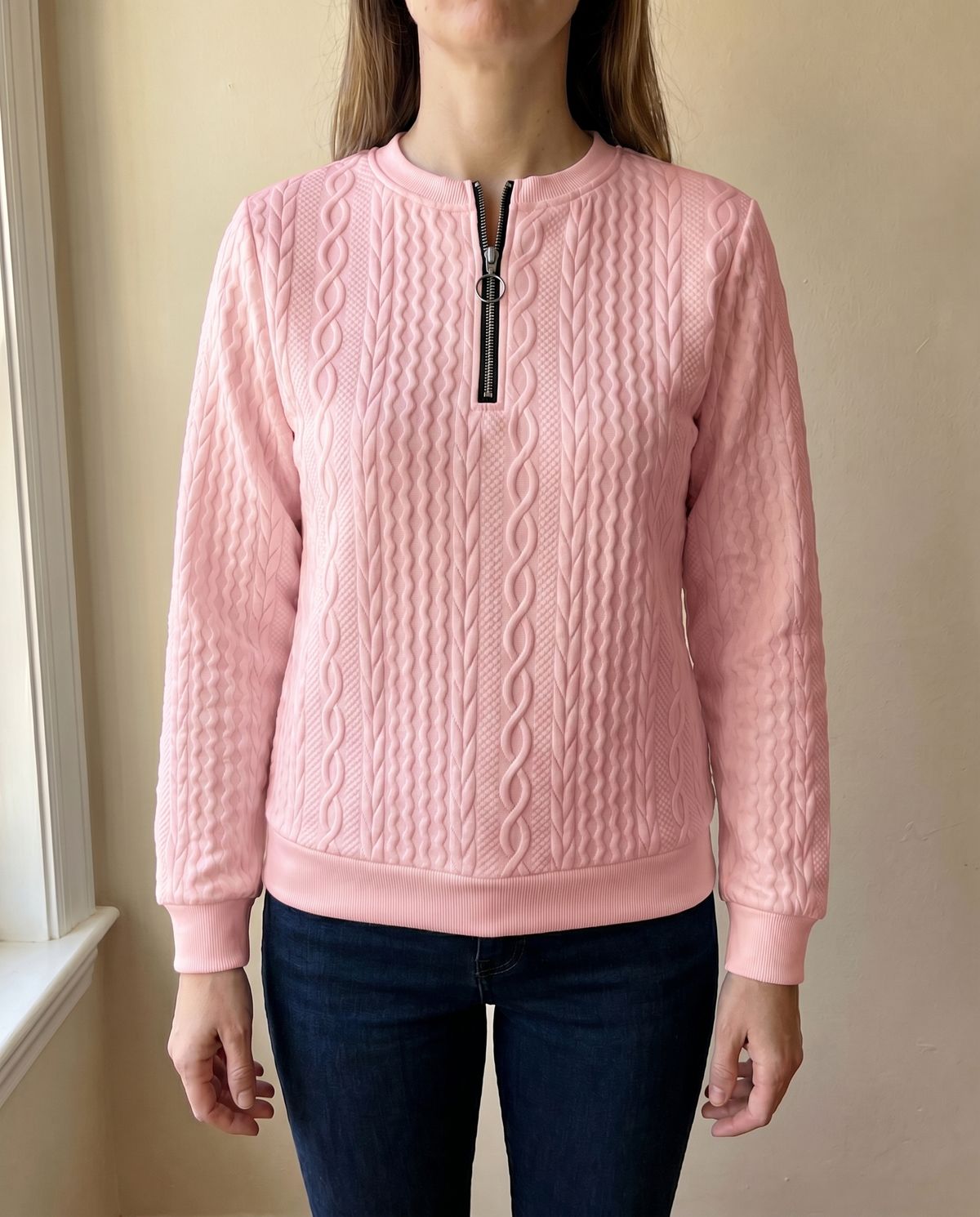 PULL STRUCTURÉ EN ZIP POUR FEMMES