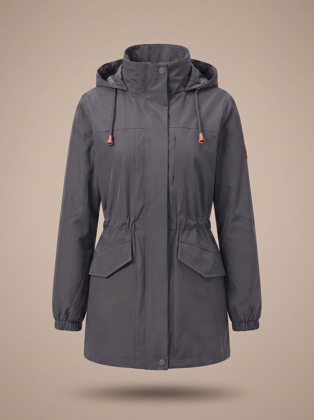 Sophia | Manteau parka à capuche avec cordon de serrage résistant à l'eau pour femmes