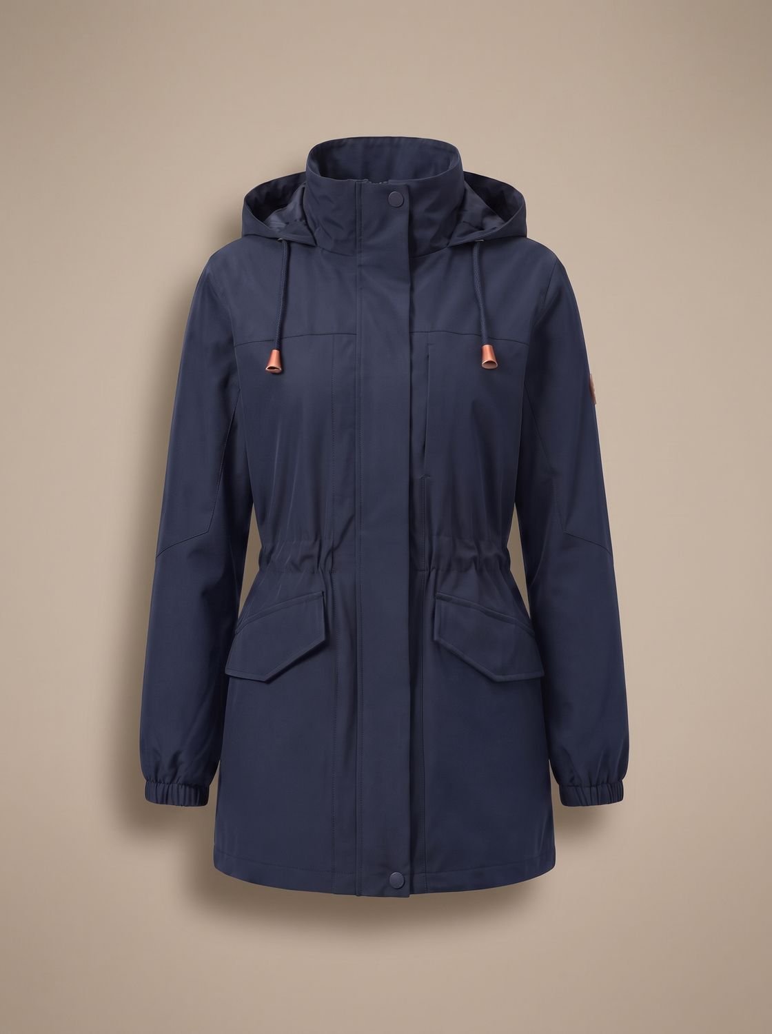 Sophia | Manteau parka à capuche avec cordon de serrage résistant à l'eau pour femmes