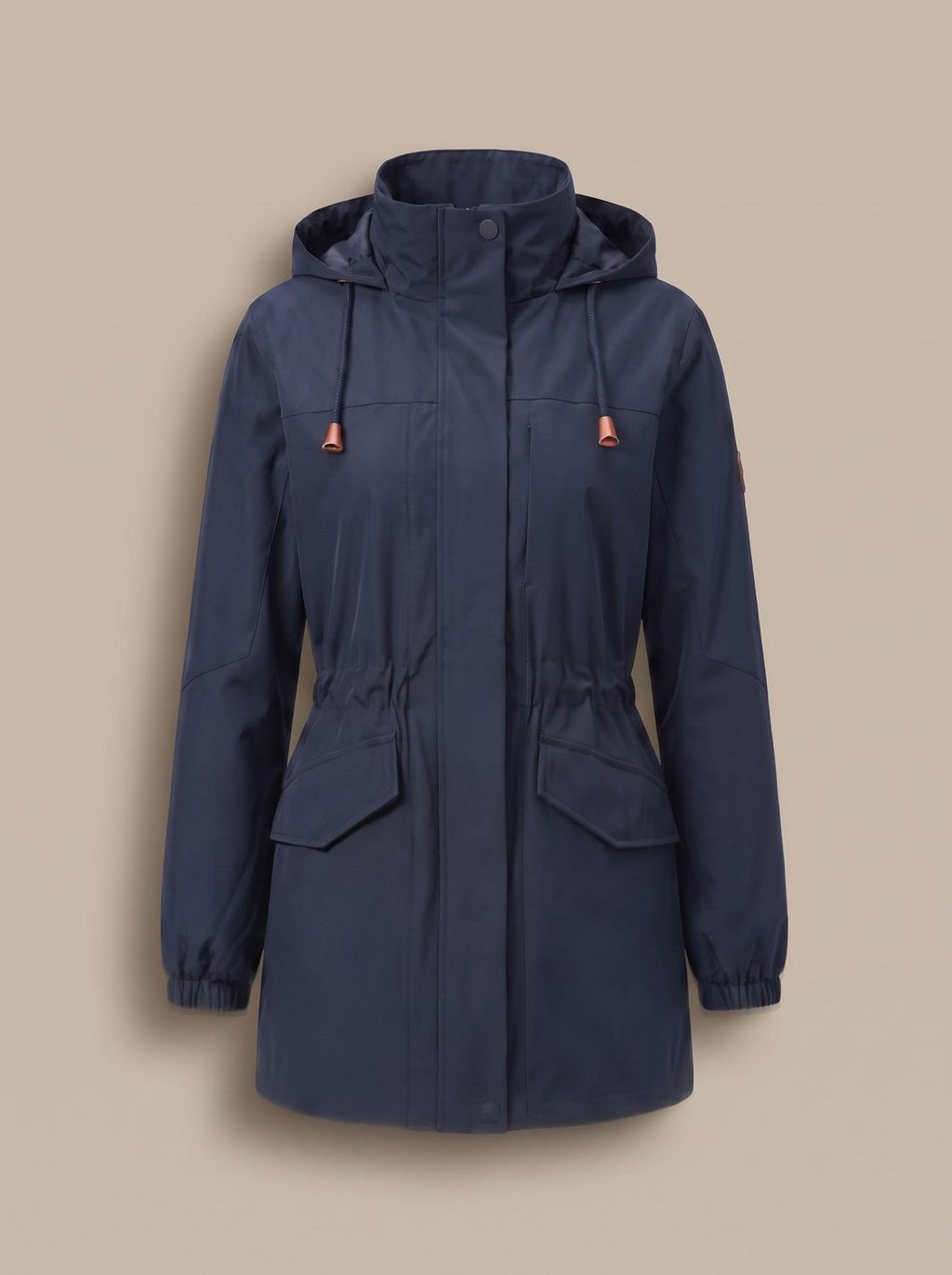 Sophia | Manteau parka à capuche avec cordon de serrage résistant à l'eau pour femmes
