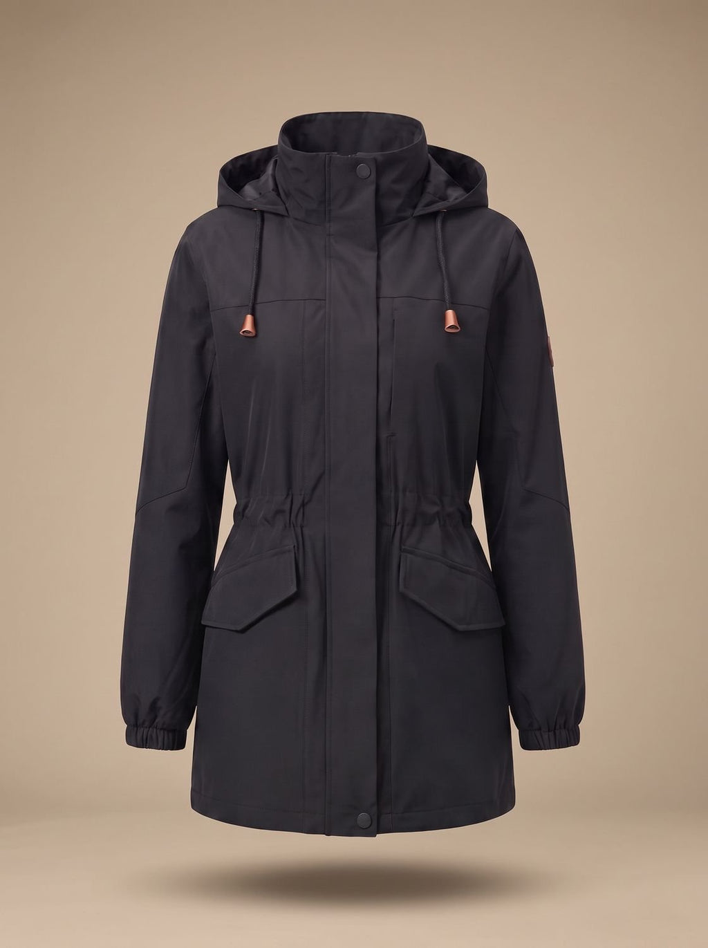 Sophia | Manteau parka à capuche avec cordon de serrage résistant à l'eau pour femmes