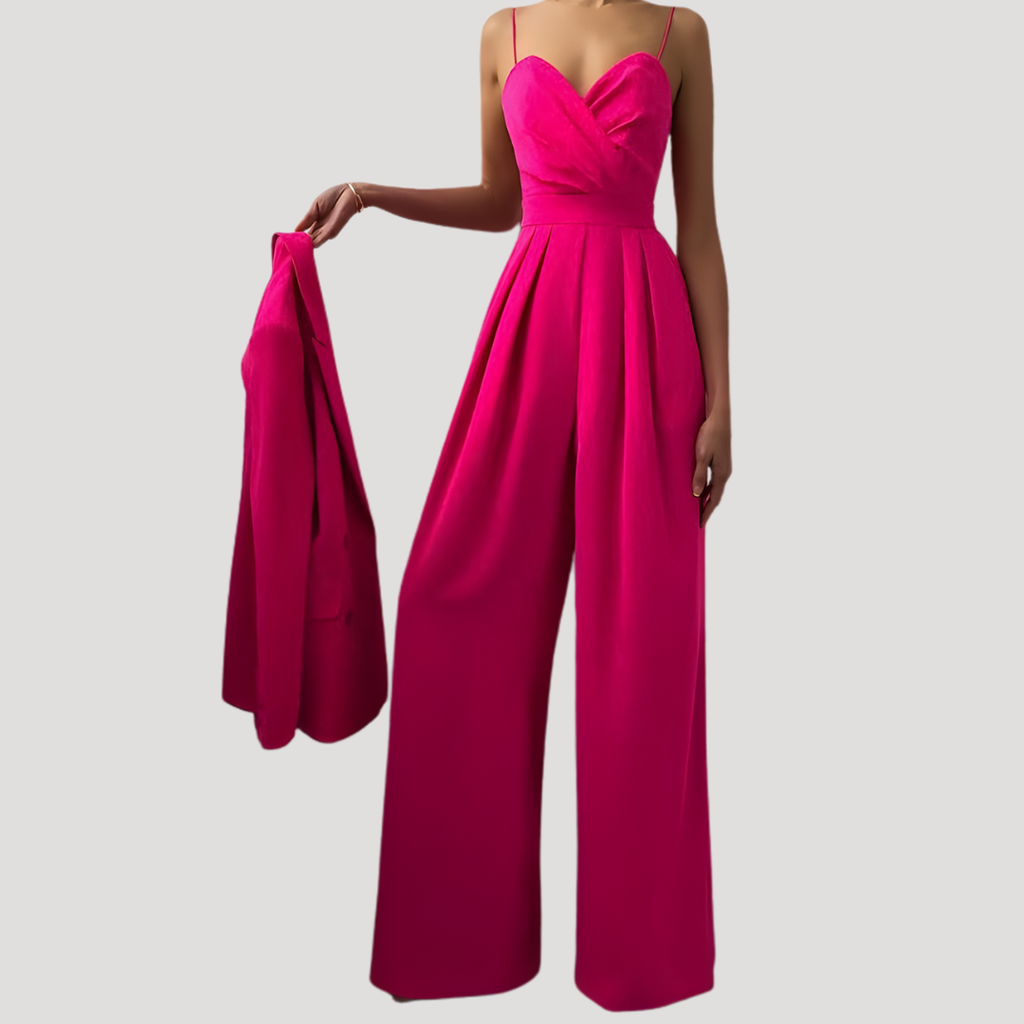 Zelda | Salopette Femme à Encolure Coeur Large